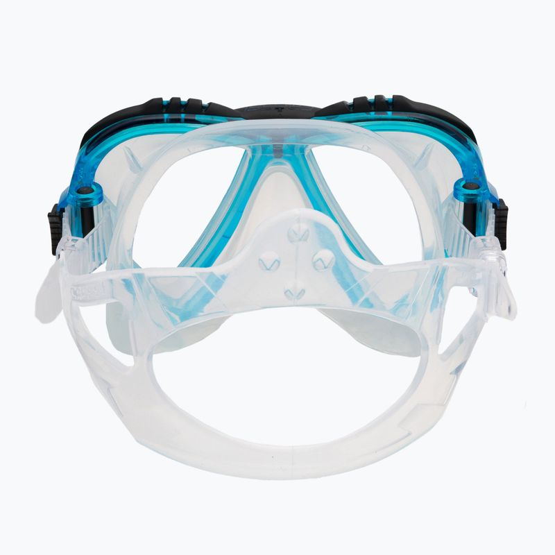 Маска для дайвінгу Cressi Lince clear/aquamarine 5