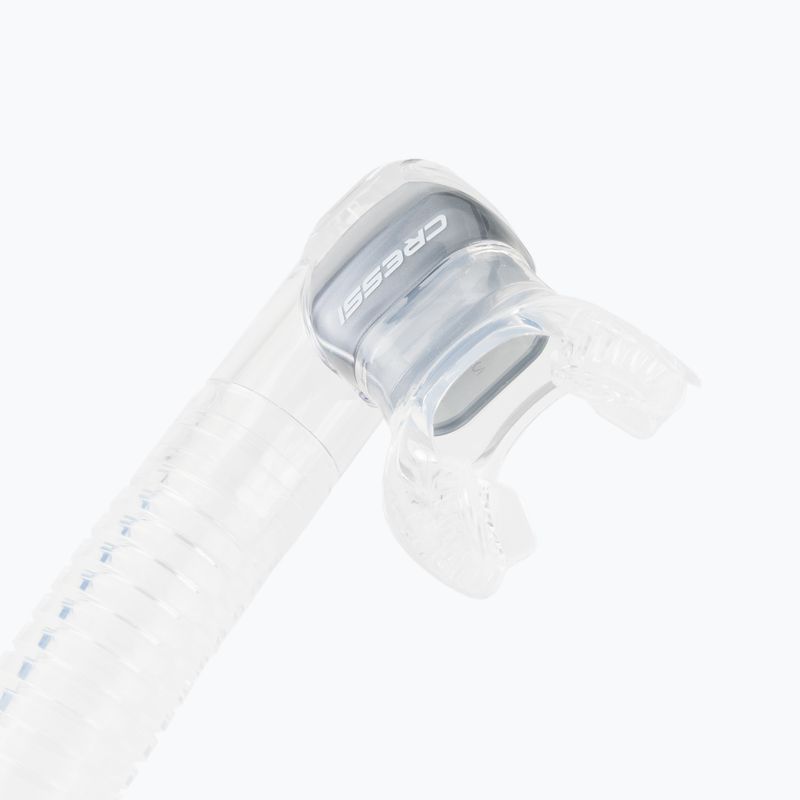 Трубка для дайвінгу Cressi Dry clear/silver 3