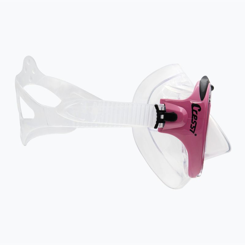 Маска для дайвінгу Cressi Lince clear/pink 3
