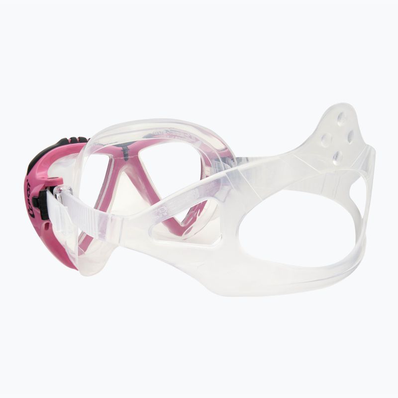 Маска для дайвінгу Cressi Lince clear/pink 4