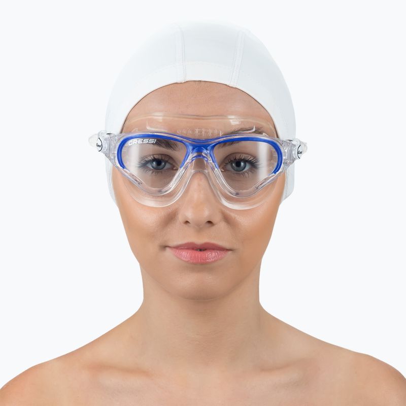 Маска для плавання Cressi Cobra clear/clear/blue 3