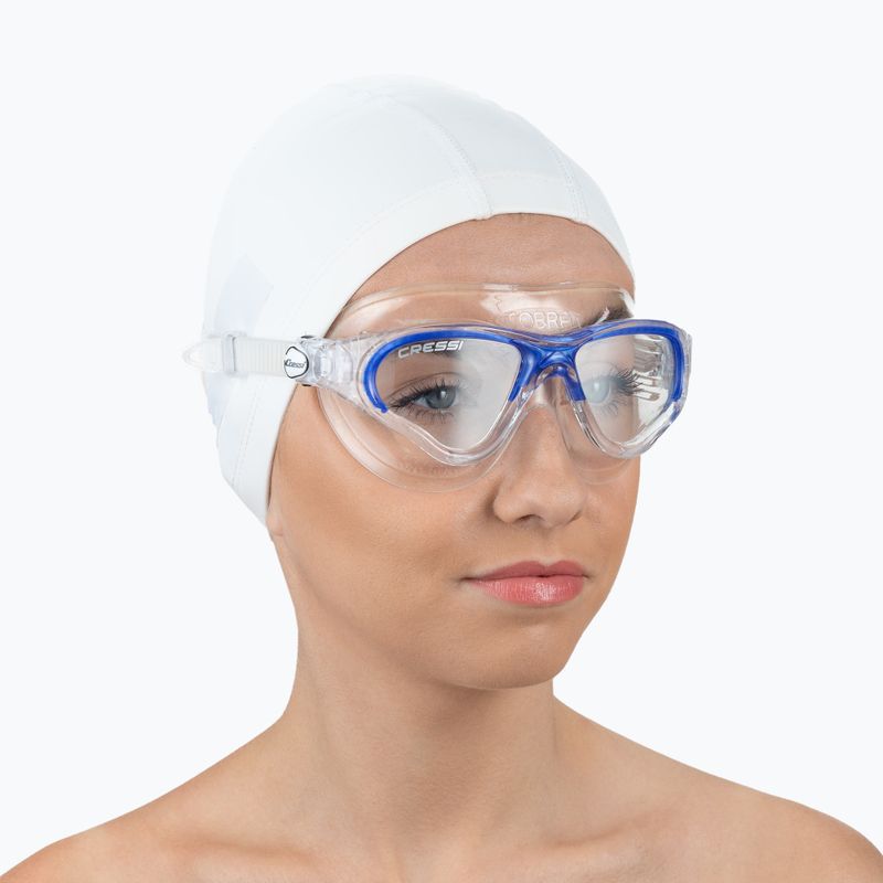 Маска для плавання Cressi Cobra clear/clear/blue