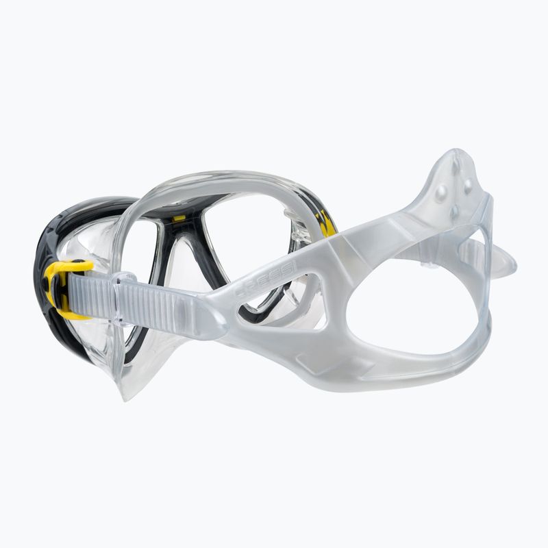 Маска для дайвінгу Cressi Big Eyes Evolution crystal/yellow 4