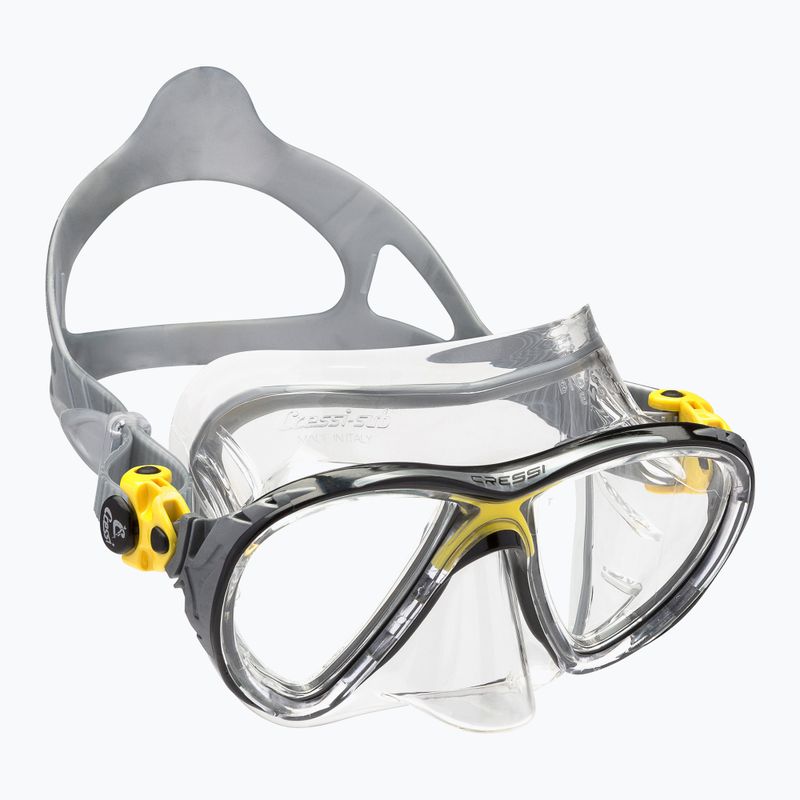 Маска для дайвінгу Cressi Big Eyes Evolution crystal/yellow 6