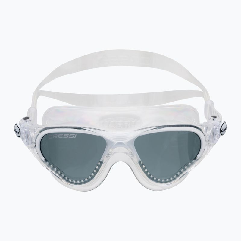 Маска для плавання Cressi Cobra clear/clear white smoked 2