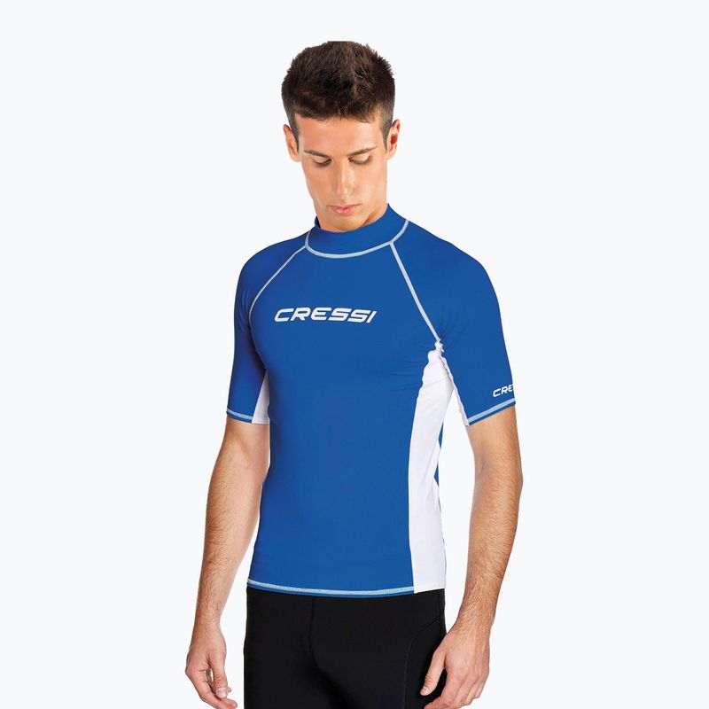 Футболка для плавання чоловіча Cressi Rash Guard S/SL blue 2