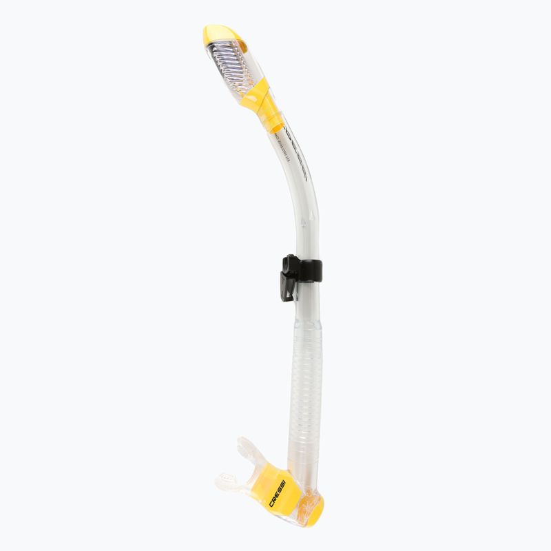 Трубка для дайвінгу Cressi Dry clear/yellow