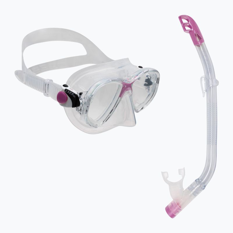 Набір для снорклінгу дитячий Cressi Marea + Top clear/pink