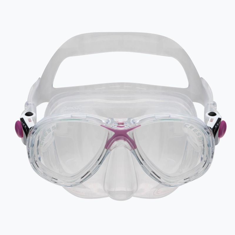 Набір для снорклінгу дитячий Cressi Marea + Top clear/pink 2