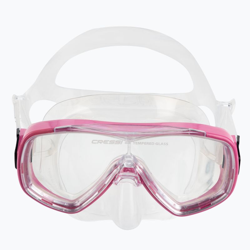 Набір для снорклінгу дитячий Cressi Ondina + Top clear/pink 2