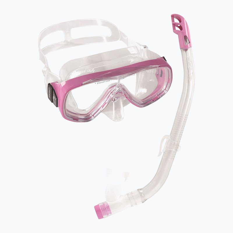 Набір для снорклінгу дитячий Cressi Ondina + Top clear/pink 9