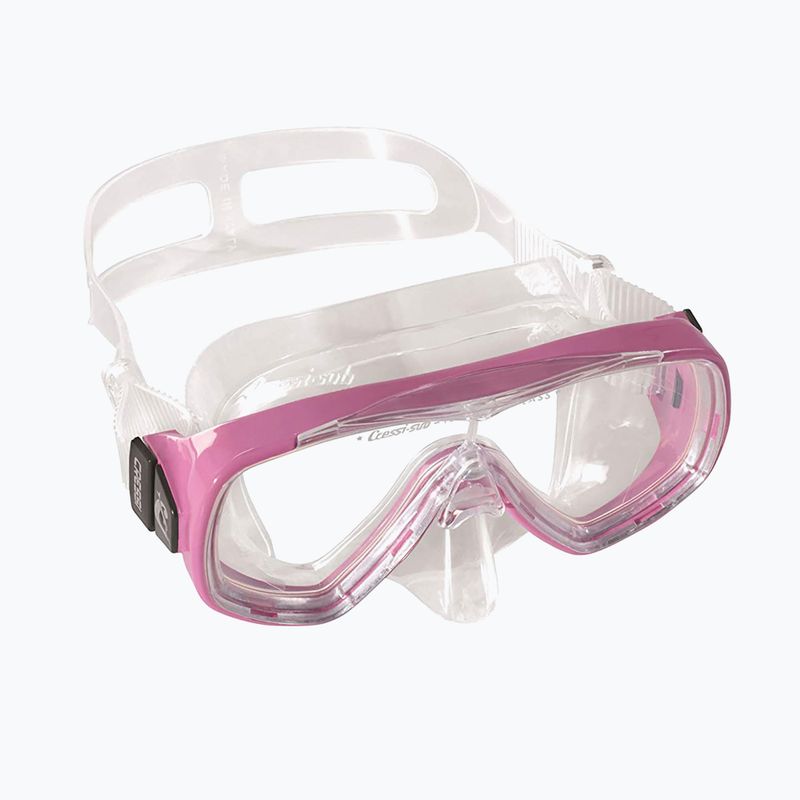 Набір для снорклінгу дитячий Cressi Ondina + Top clear/pink 10