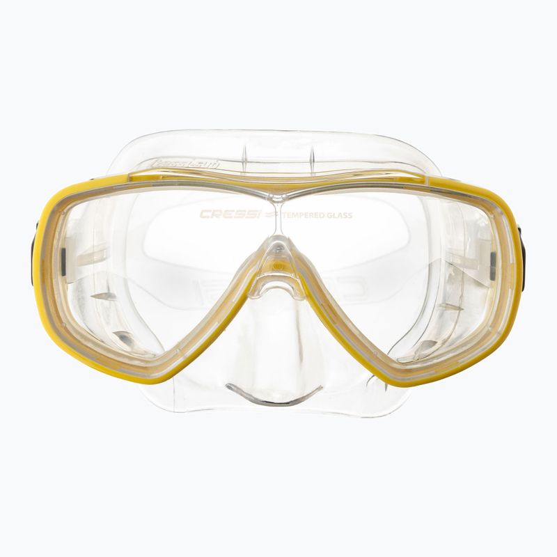 Маска для дайвінгу Cressi Onda clear/yellow 2