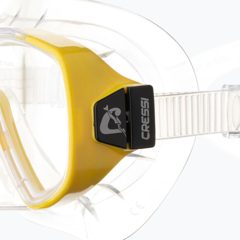 Маска для дайвінгу Cressi Onda clear/yellow 4