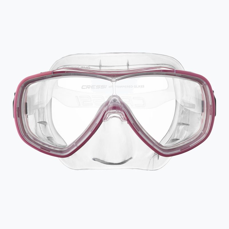 Маска для дайвінгу Cressi Onda clear/pink 2