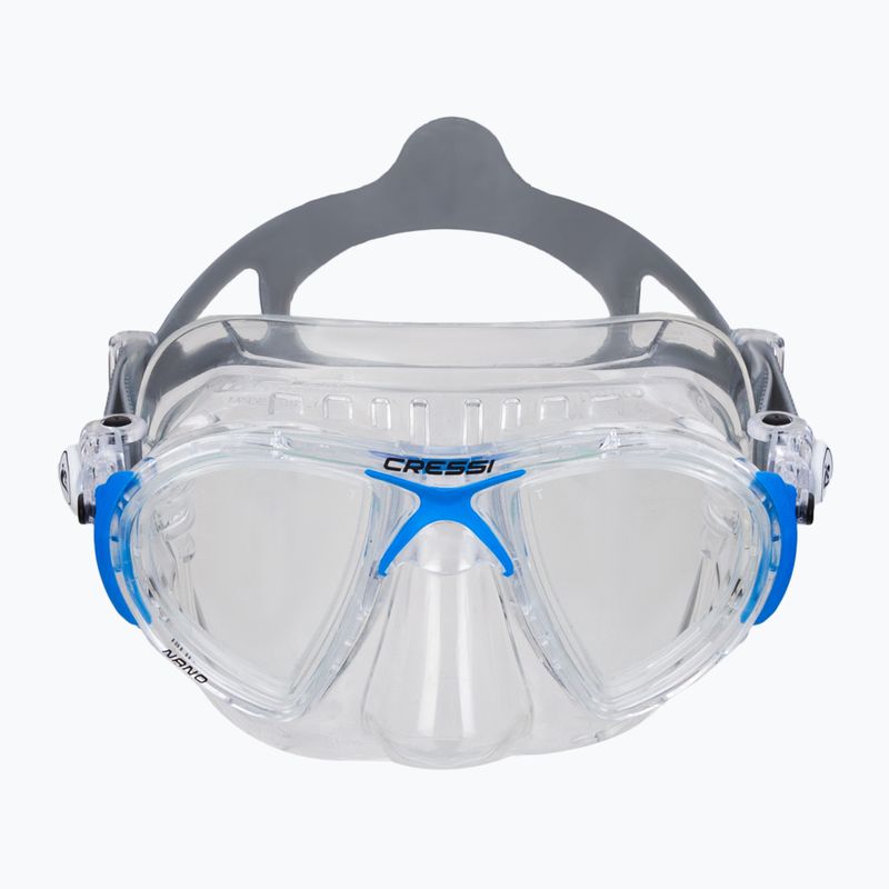 Маска для дайвінгу Cressi Nano crystal/blue 2