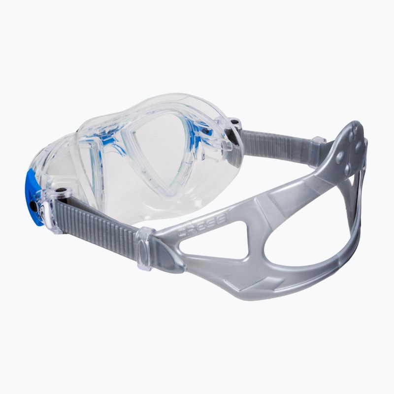 Маска для дайвінгу Cressi Nano crystal/blue 4