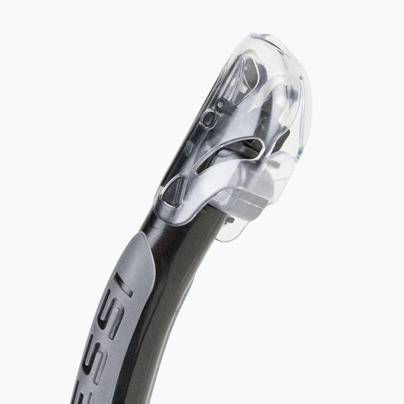 Трубка для дайвінгу Cressi Alpha Ultra Dry sil. clear/black silver 2