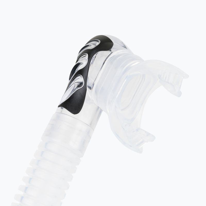 Трубка для дайвінгу Cressi Alpha Ultra Dry sil. clear/black silver 3
