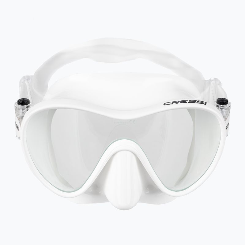 Маска для дайвінгу Cressi F1 white 2