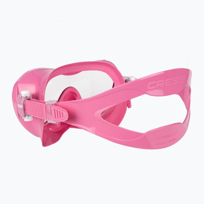 Маска для дайвінгу Cressi F1 pink 4