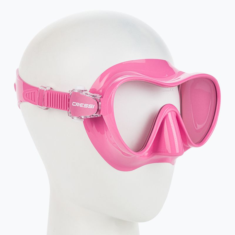 Маска для дайвінгу Cressi F1 Small pink