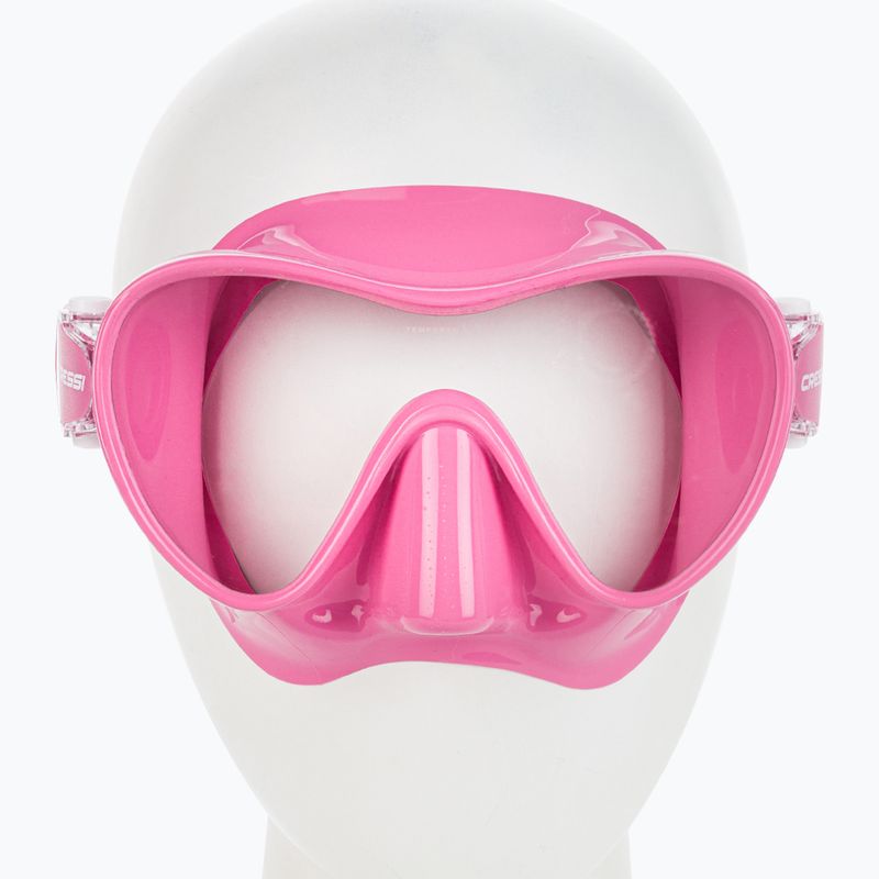 Маска для дайвінгу Cressi F1 Small pink 2