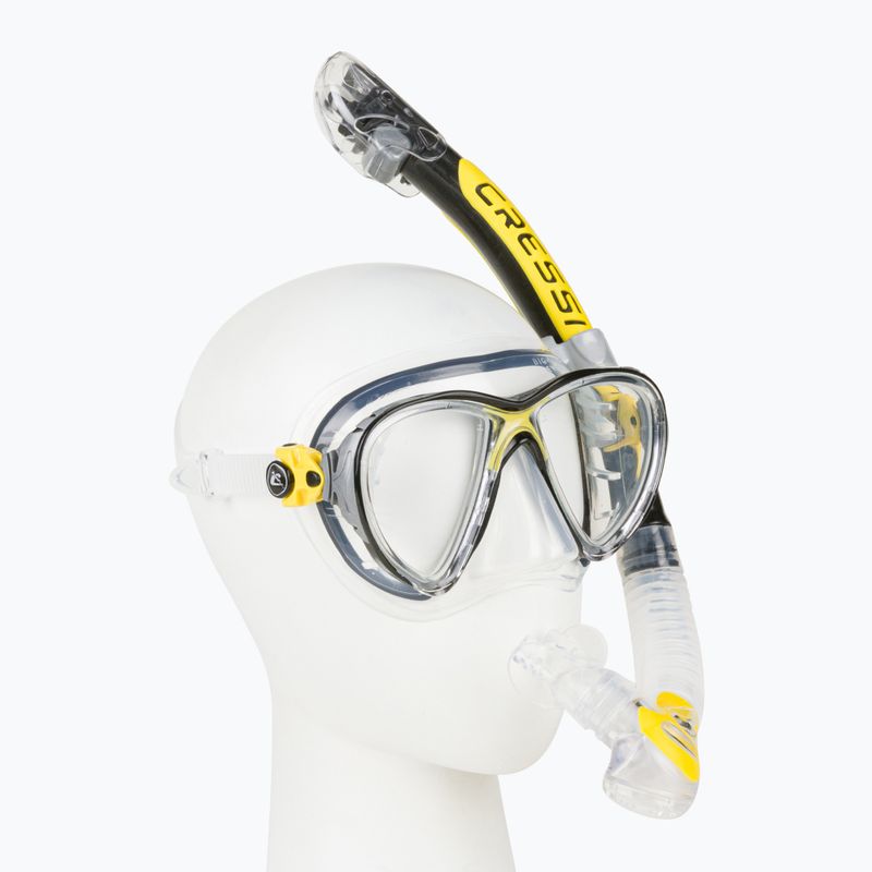 Набір для дайвінгу Cressi Big Eyes Evolution + Alpha Ultra Dry yellow 2