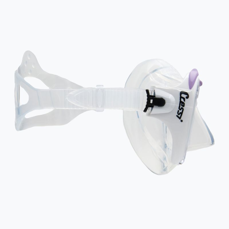 Маска для дайвінгу Cressi Lince clear/white/lilac 3