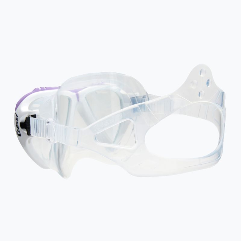 Маска для дайвінгу Cressi Lince clear/white/lilac 4