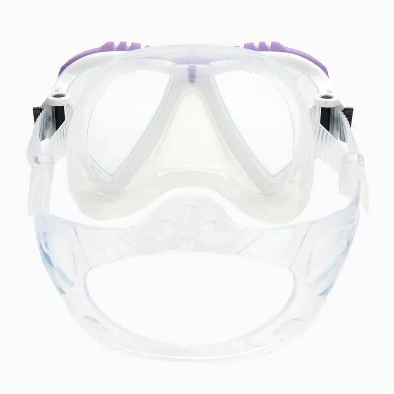 Маска для дайвінгу Cressi Lince clear/white/lilac 5