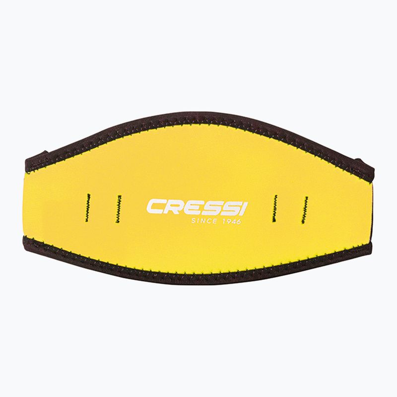 Неопреновий чохол для маски Cressi з ремінцем жовтий