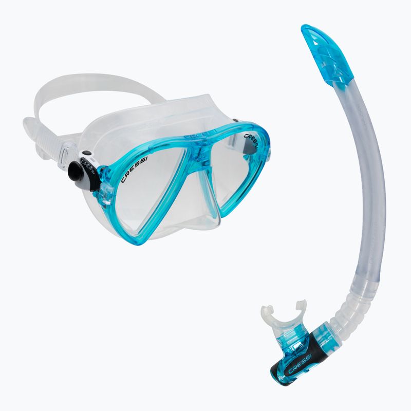Набір для снорклінгу Cressi Ocean + Gamma clear/aquamarine