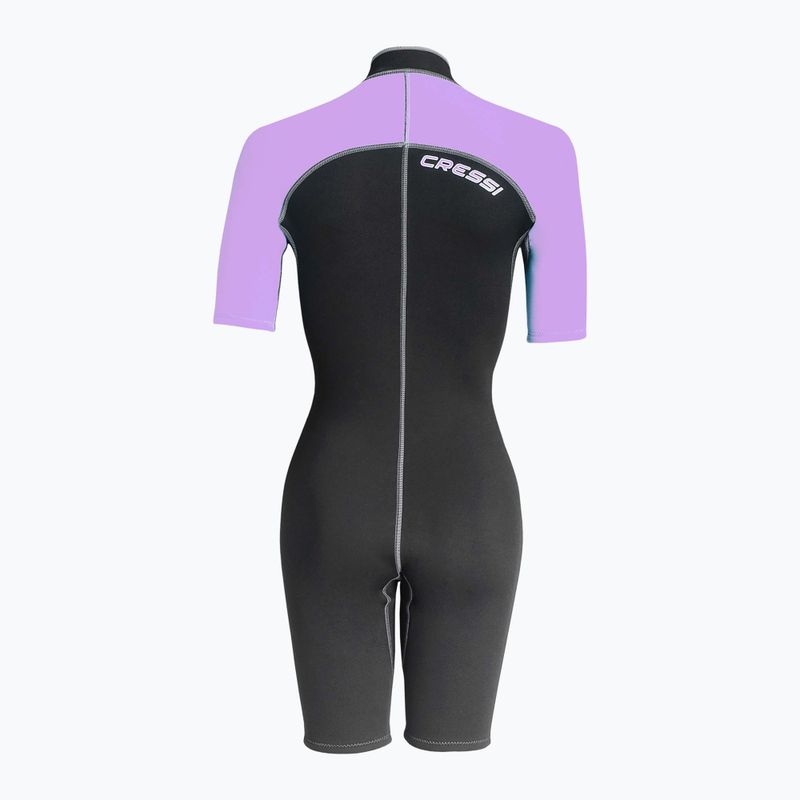 Гідрокостюм жіночий Cressi Lido Shorty 2 мм black/lilac 2