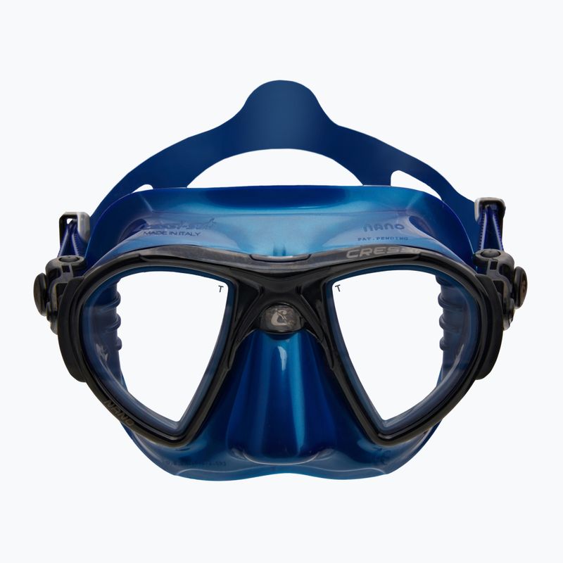 Маска для дайвінгу Cressi Nano blue/silver/black 2