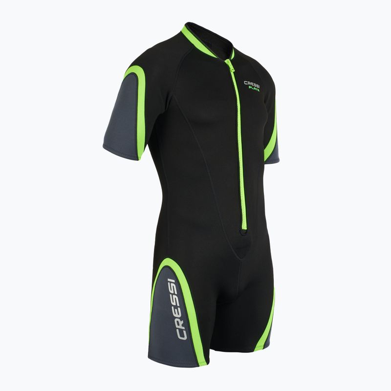 Чоловічий гідрокостюм Cressi Playa Shorty 2.5 мм чорний/лаймовий