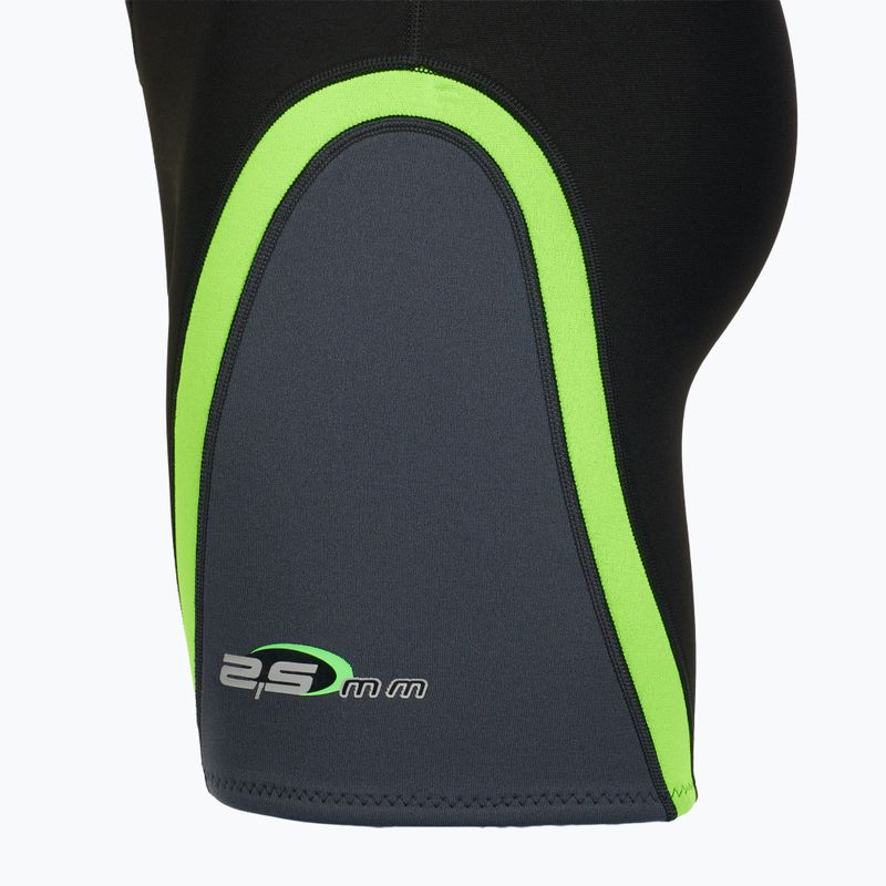 Чоловічий гідрокостюм Cressi Playa Shorty 2.5 мм чорний/лаймовий 5