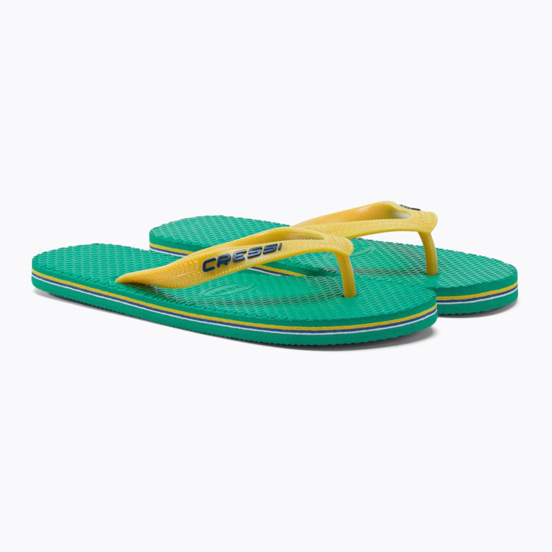 В'єтнамки Cressi Beach green/yellow 4