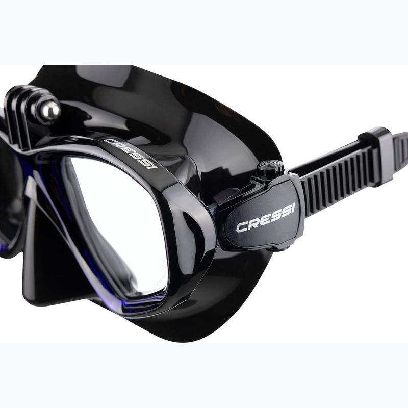Маска для дайвінгу Cressi Action black/blue 3