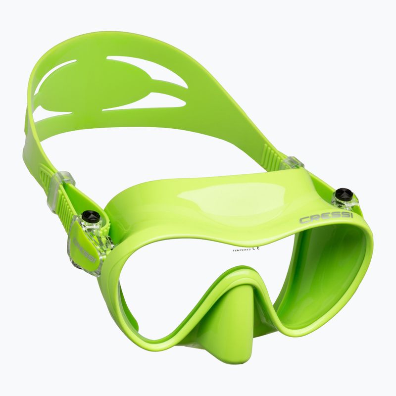 Маска для дайвінгу Cressi F1 lime 6