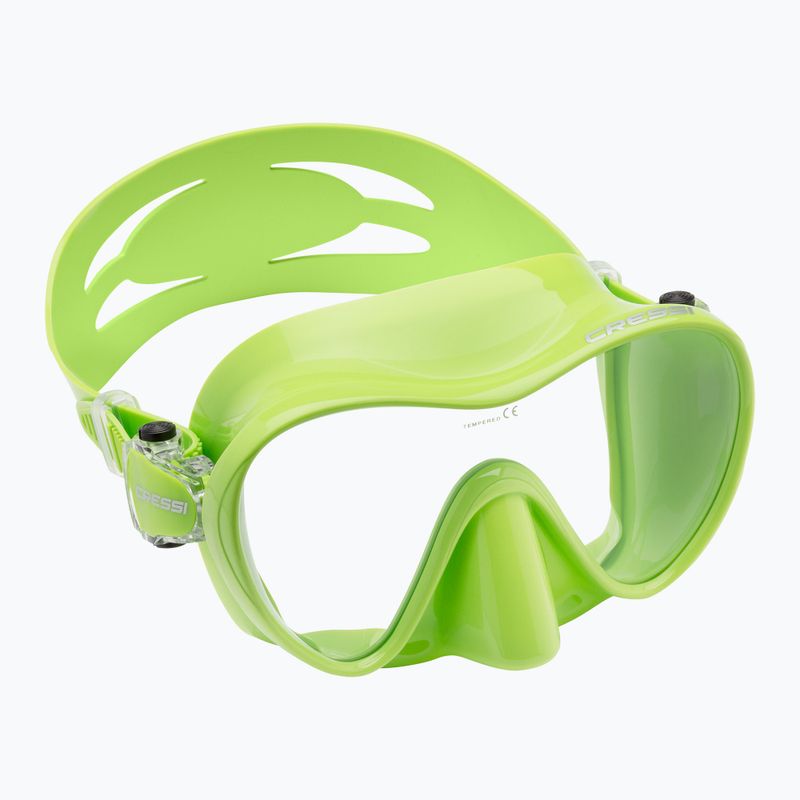 Маска для дайвінгу Cressi F1 lime 7
