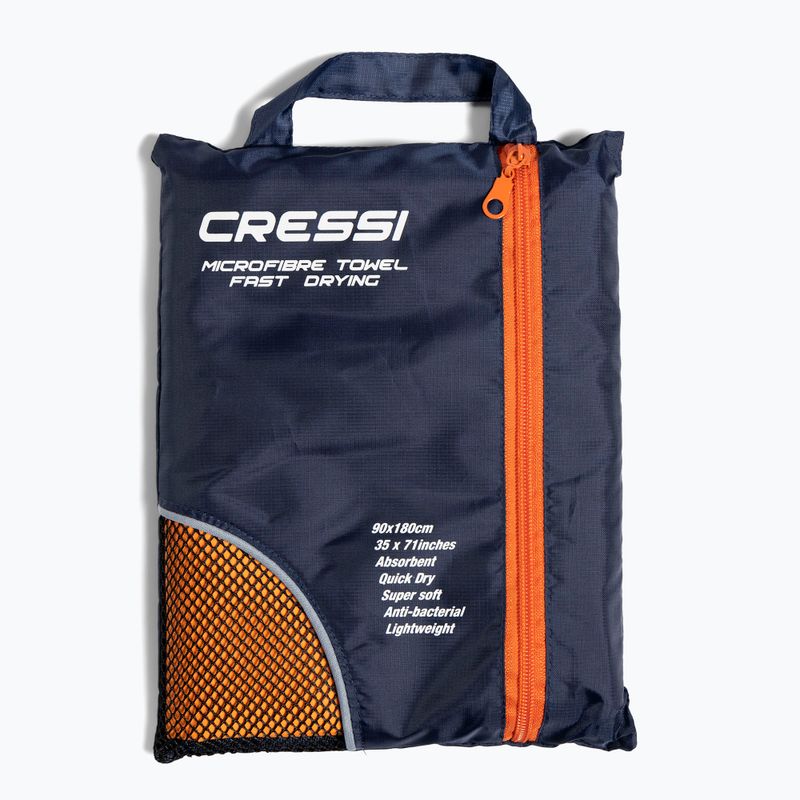Рушник швидковисихаючий Cressi Microfibre Fast Drying orange 5