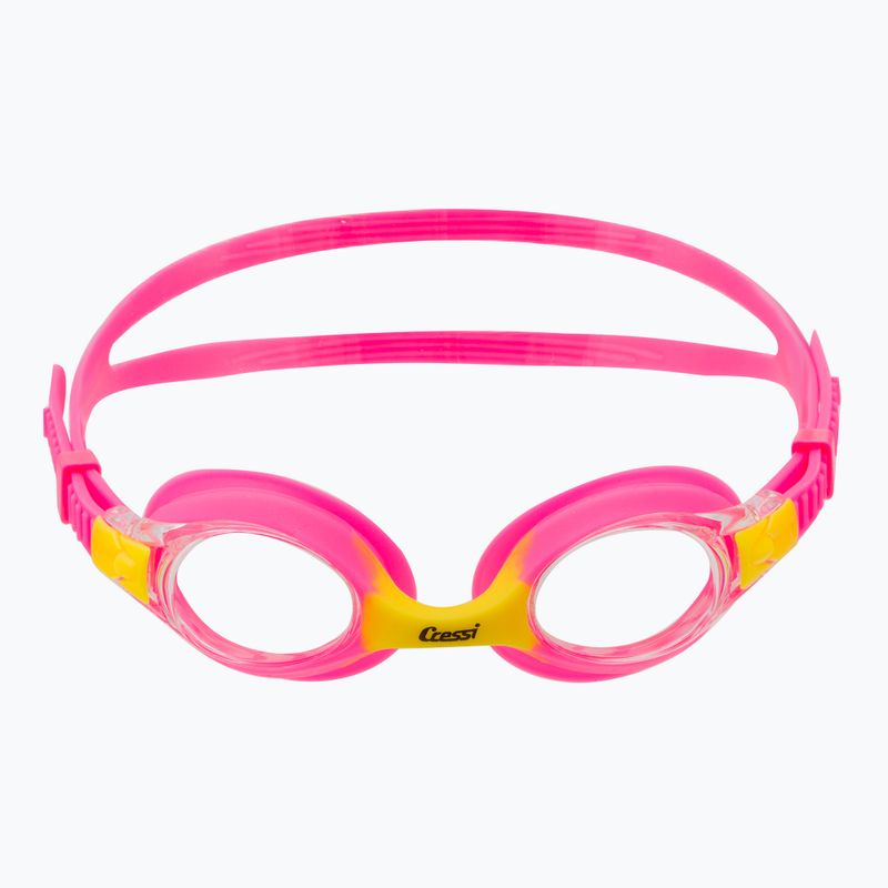 Окуляри для плавання дитячі Cressi Dolphin 2.0 pink/yellow 2