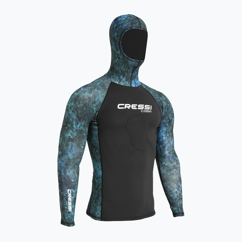 Лонгслів для плавання чоловічий Cressi Cobia Hunter camo blue 4