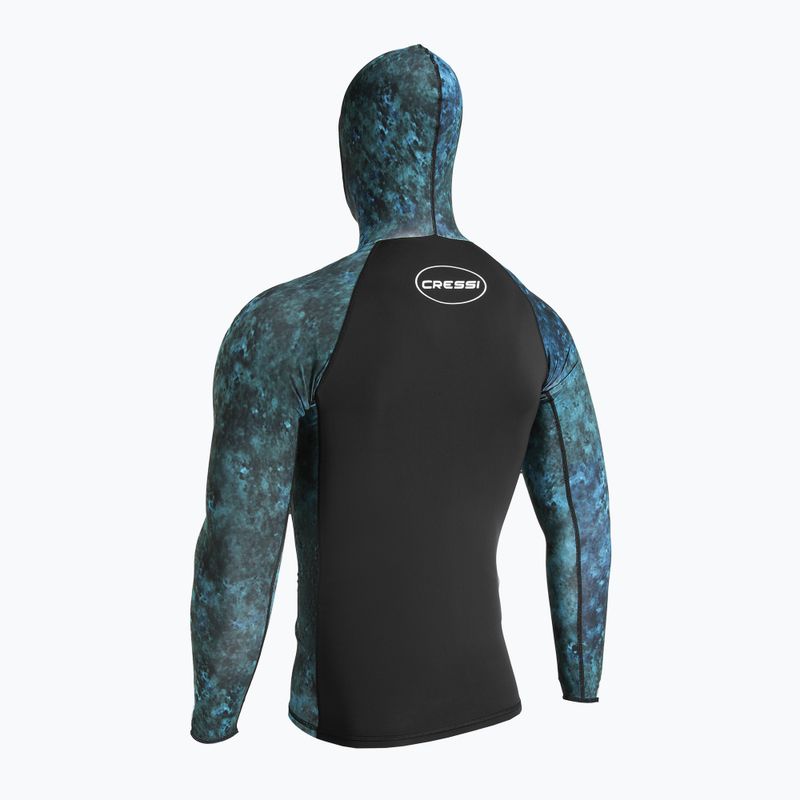 Лонгслів для плавання чоловічий Cressi Cobia Hunter camo blue 5