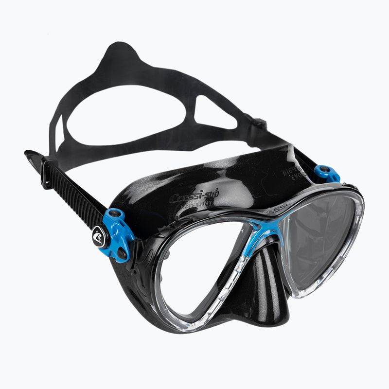 Набір для дайвінга Cressi Big Eyes Evolution + Alpha Ultra Dry black/blue 2