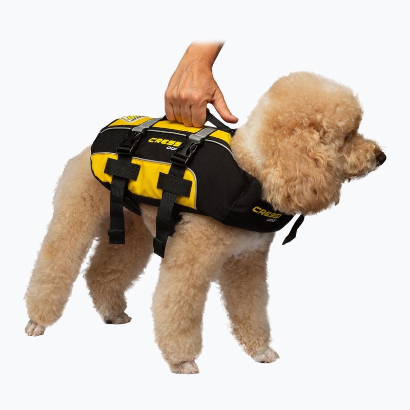 Жилет страхувальний для собаки Cressi Dog Life Jacket black/yellow 3