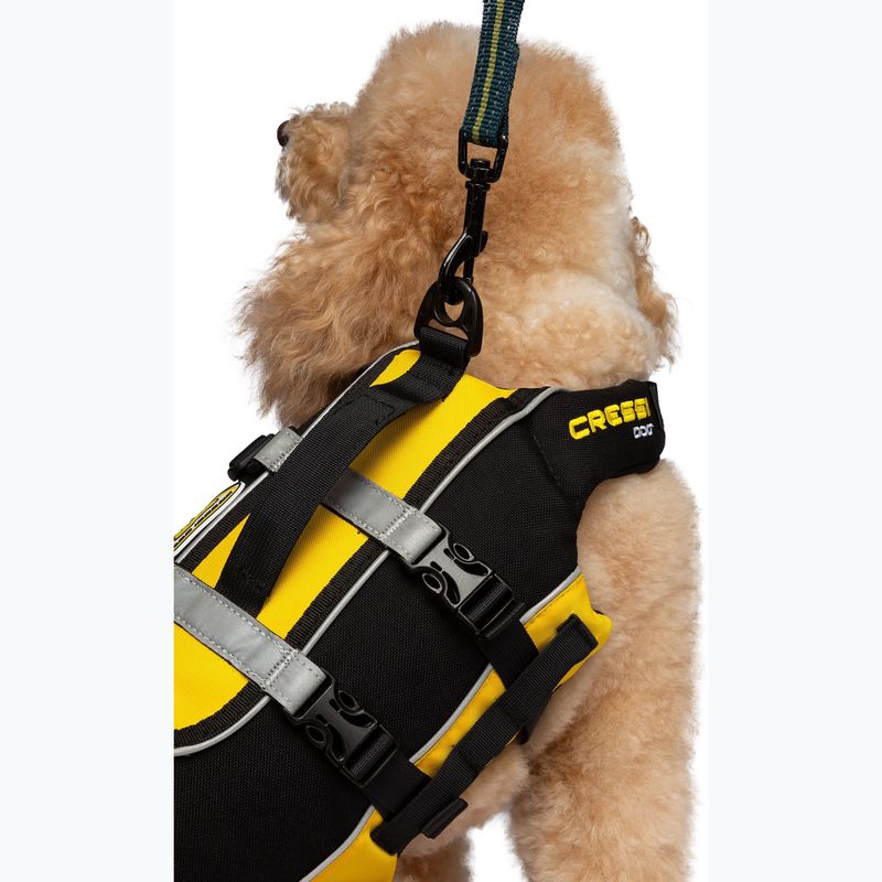 Жилет страхувальний для собаки Cressi Dog Life Jacket black/yellow 5