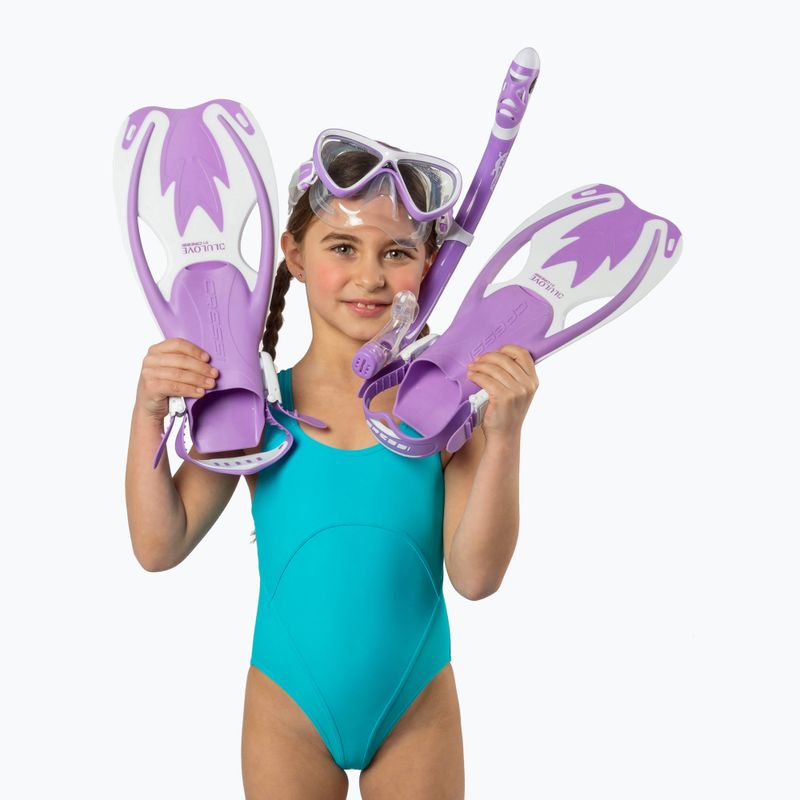 Cressi Rocks Jr Dive Dive Set бузковий/білий 6