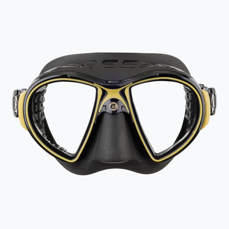 Маска для дайвінгу Cressi Zeus black/gold 2